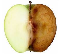 browned apple